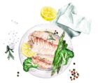 Fisch mit Spargel Fisch mit Spargel
