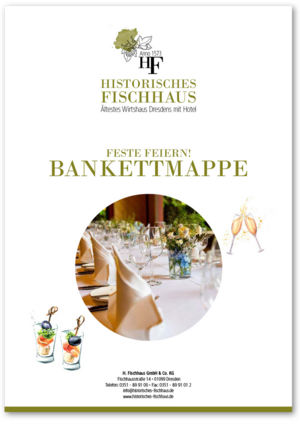 Bankettmappe Historisches Fischhaus Dresden
