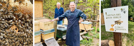 Bild: Heidehonig aus eigener Imkerei
