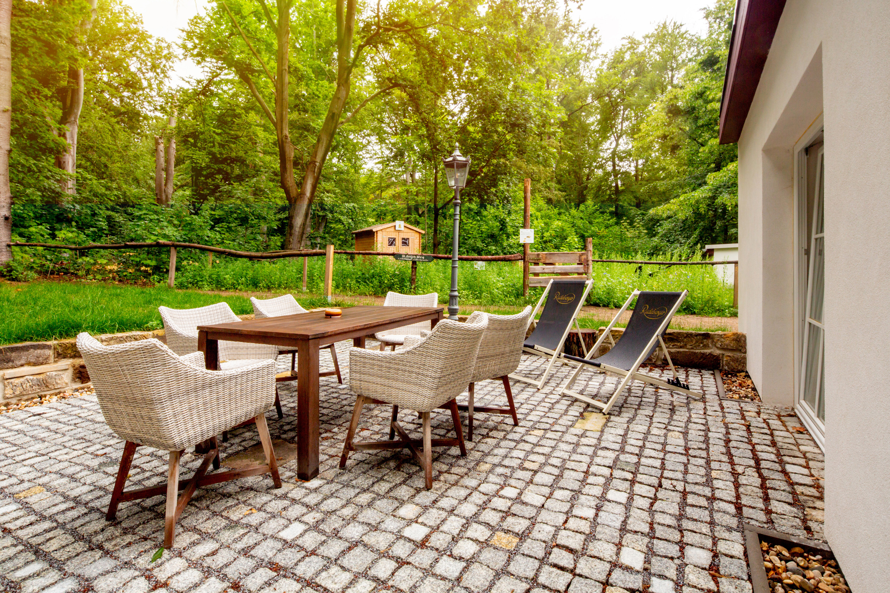 Terrasse des Hotelzimmers
